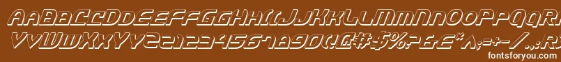 Jannv2si Font – White Fonts on Brown Background