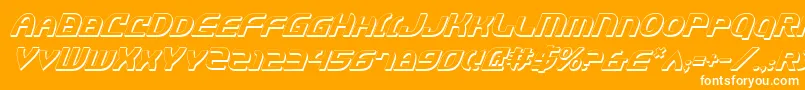 Jannv2si Font – White Fonts on Orange Background