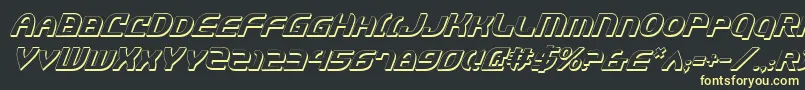 Jannv2si Font – Yellow Fonts on Black Background