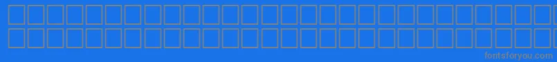 フォントFinnicRegular – 青い背景に灰色の文字