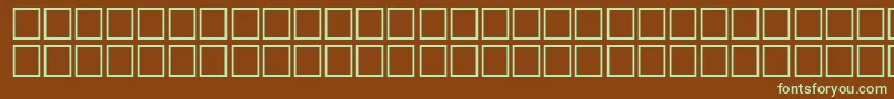 Шрифт FinnicRegular – зелёные шрифты на коричневом фоне