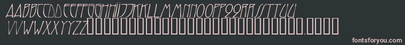 TrilliumcapssskItalic Font – Pink Fonts on Black Background