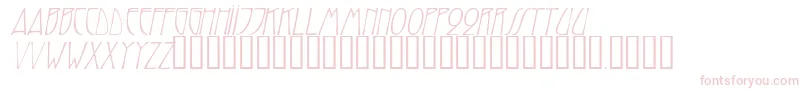 TrilliumcapssskItalic Font – Pink Fonts on White Background