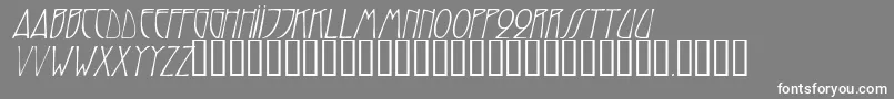 TrilliumcapssskItalic Font – White Fonts on Gray Background