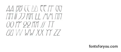 Schriftart TrilliumcapssskItalic