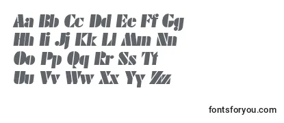 DekoblackserialItalic-fontti