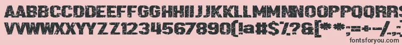 FakeNews Font – Black Fonts on Pink Background