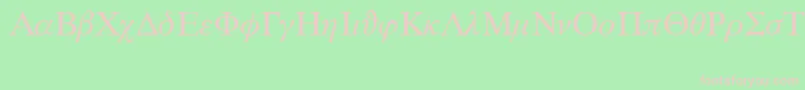 MathPs Font – Pink Fonts on Green Background