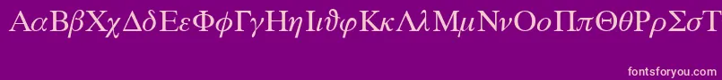 MathPs-Schriftart – Rosa Schriften auf violettem Hintergrund