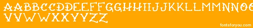 RatsGetFat Font – White Fonts on Orange Background