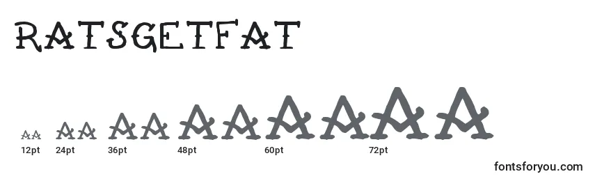 Размеры шрифта RatsGetFat