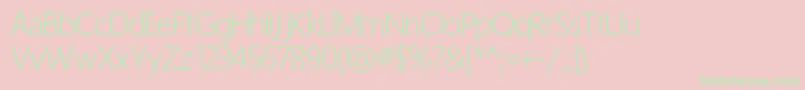 Light Font – Green Fonts on Pink Background