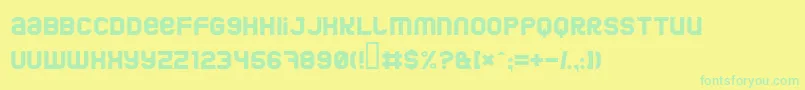 Saiba mais sobre a fonte Jumbo Fonte Jumbo – fontes verdes em um fundo amarelo