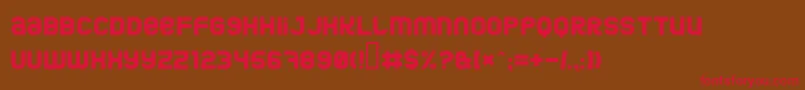 Jumbo Font – Red Fonts on Brown Background