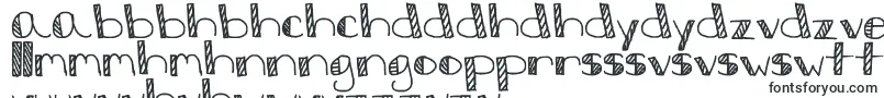 StripesAndBubbles-Schriftart – shona Schriften