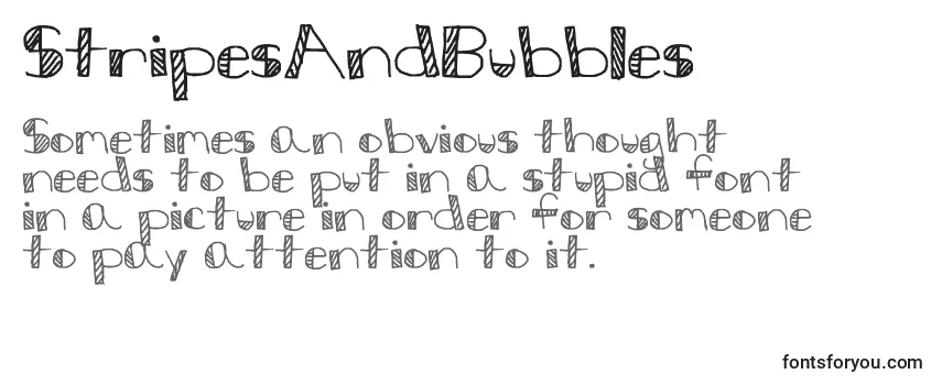 StripesAndBubbles-fontti
