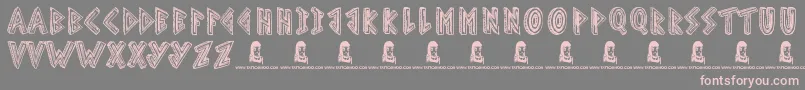 ScribbleTable Font – Pink Fonts on Gray Background