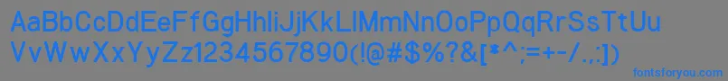 WoolworthDemibold Font – Blue Fonts on Gray Background