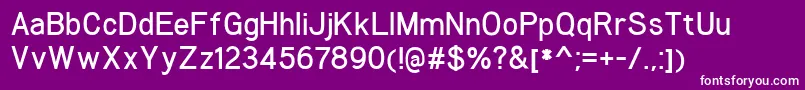 WoolworthDemibold Font – White Fonts on Purple Background