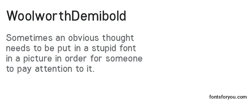WoolworthDemibold Font