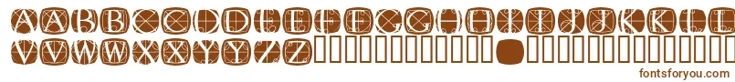 Шрифт Rodgauer1round – коричневые шрифты на белом фоне