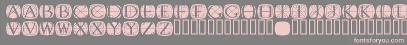 Rodgauer1round Font – Pink Fonts on Gray Background