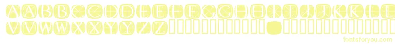 Czcionka Rodgauer1round – żółte czcionki