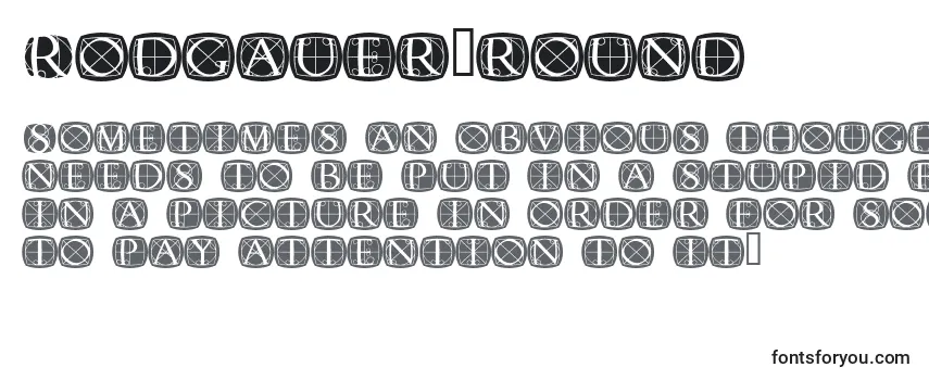 Schriftart Rodgauer1round