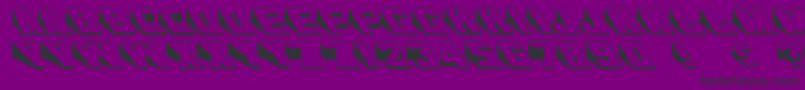 フォントSlantsRegular – 紫の背景に黒い文字