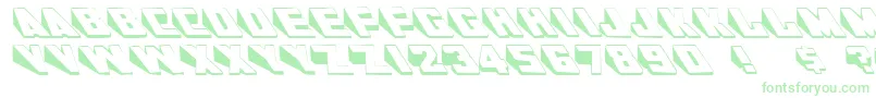 SlantsRegular Font – Green Fonts on White Background