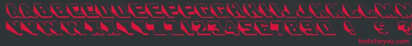 SlantsRegular Font – Red Fonts on Black Background