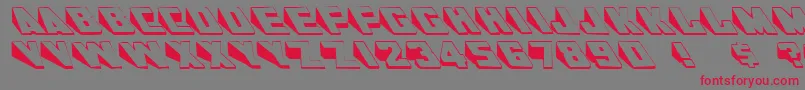 SlantsRegular Font – Red Fonts on Gray Background