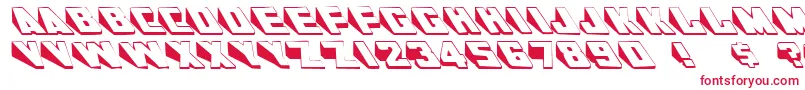 SlantsRegular Font – Red Fonts on White Background