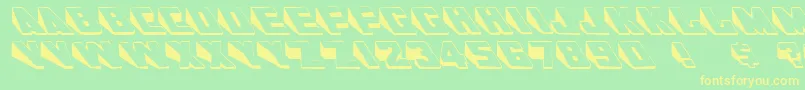 Lisätietoja SlantsRegular-fontista SlantsRegular-fontti – keltaiset fontit vihreällä taustalla