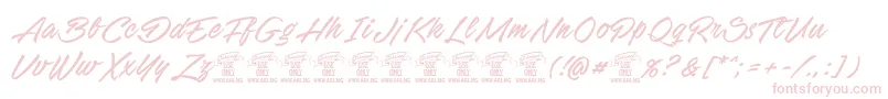 StackyardPersonalUse Font – Pink Fonts on White Background