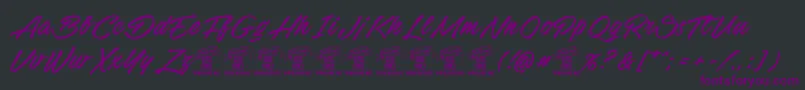 StackyardPersonalUse Font – Purple Fonts on Black Background