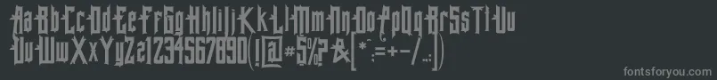Шрифт AlleghenypaRegular – серые шрифты на чёрном фоне