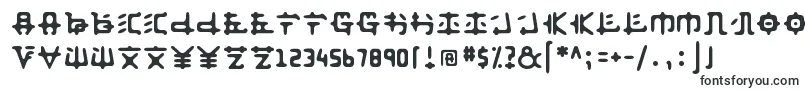 Шрифт Anyong – инопланетные шрифты