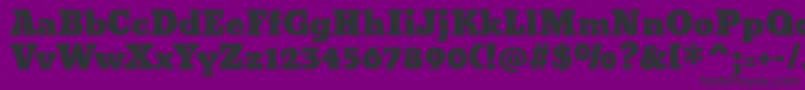 Bevan Font – Black Fonts on Purple Background