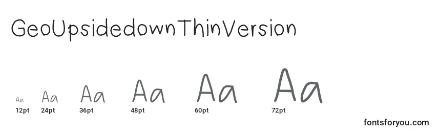 GeoUpsidedownThinVersion Font Sizes