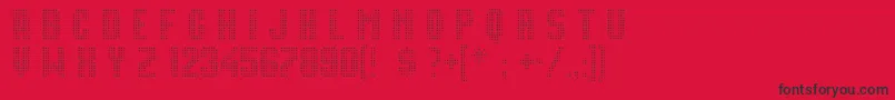 MovieStar Font – Black Fonts on Red Background