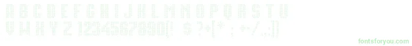 MovieStar Font – Green Fonts on White Background