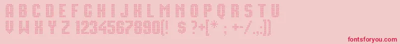 fuente MovieStar – Fuentes Rojas Sobre Fondo Rosa