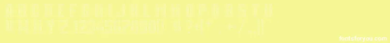 MovieStar Font – White Fonts on Yellow Background