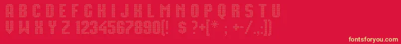 MovieStar Font – Yellow Fonts on Red Background