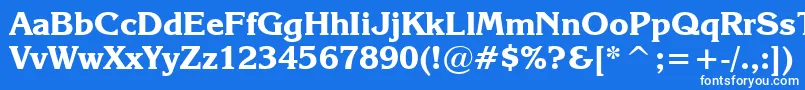 フォントEnchantedBold – 青い背景に白い文字