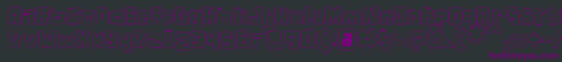 DPuntillasCLace Font – Purple Fonts on Black Background