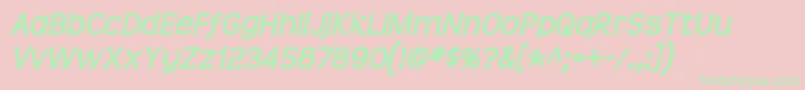 Teen ffy Font – Green Fonts on Pink Background