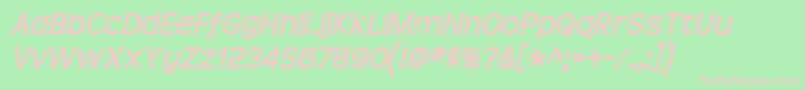 Teen ffy Font – Pink Fonts on Green Background