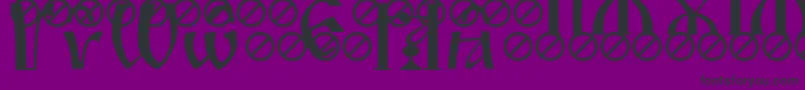 IrmologionCircumflex Font – Black Fonts on Purple Background